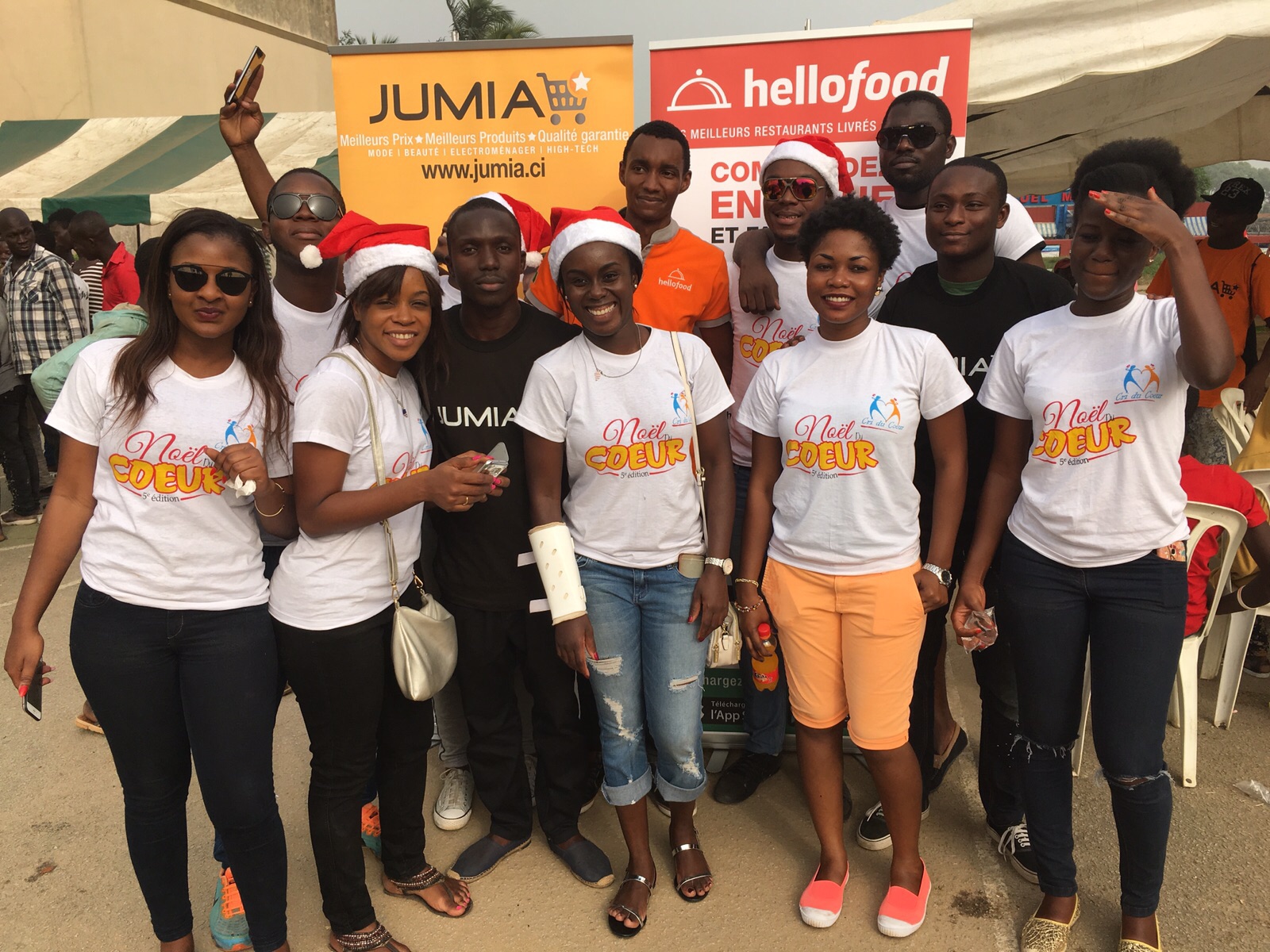 Jumia and hellofood offer Christmas gifts to children in Abidjan
