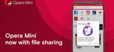Opera Mini offline file sharing