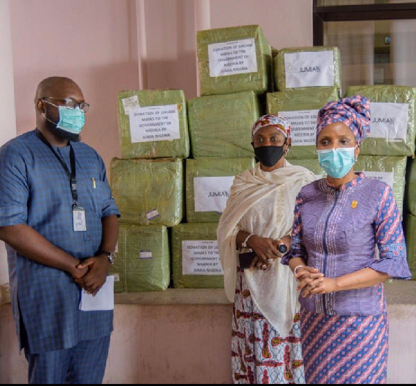 Coronavirus Jumia Donates 100,000 Face Masks to FG