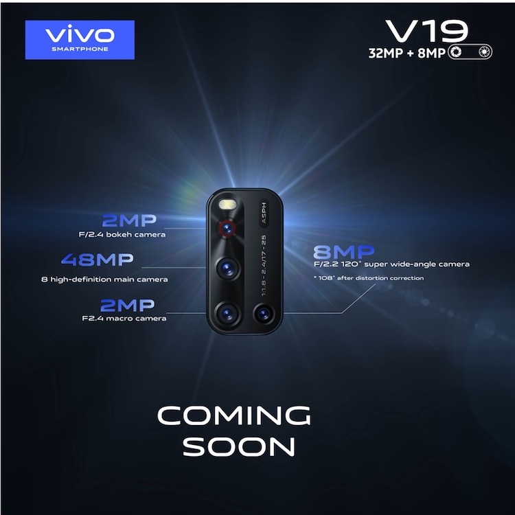 Vivo Smartphone set to Unveil vivo V19 with A Dual Punch Hole Camera